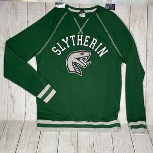 Harry Potter Wizarding World Green Slytherin Snake Sweatshirt S